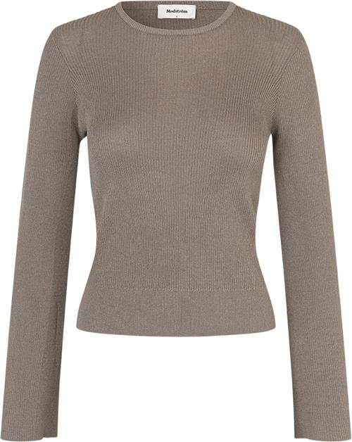 Se Modström Tommd Oneck Kvinde Spring Stone Sweaters Str L - hos Magasin ved Magasin