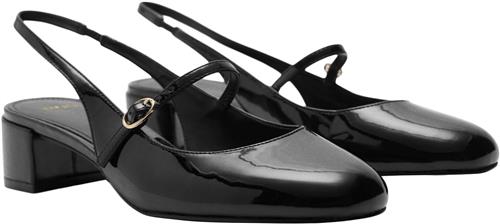 MANGO Heeled Shoes With Buckle Kvinde Black Slingbacks Str 40 - hos Magasin