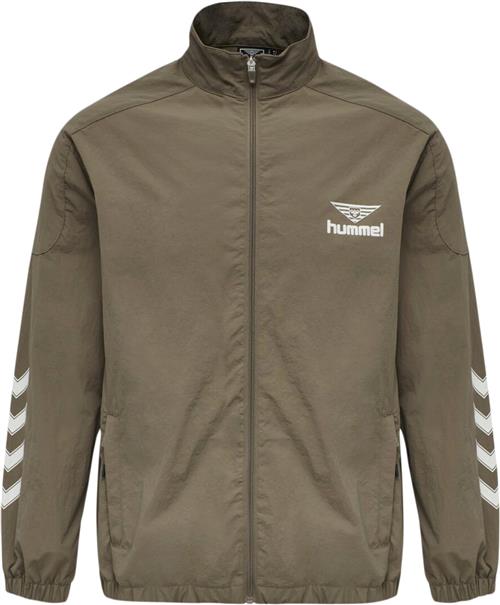 Hummel Hmlnikki ZIP Jacket Mand Brown Fleece Str XS - Nylon hos Magasin