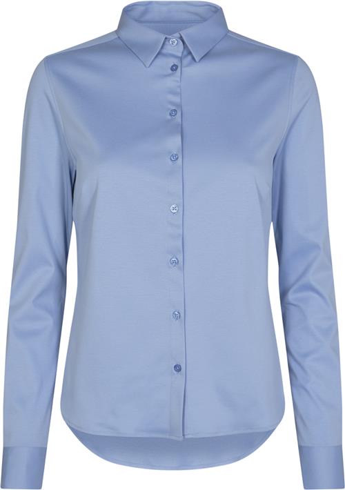 Se Mos Mosh Tina Jersey Shirt Kvinde Bel Air Blue Langærmede Skjorter Str XXL - hos Magasin ved Magasin