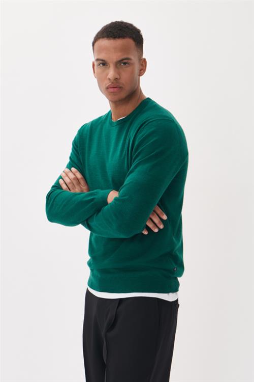 Se Matinique Margrate Merino Mand Pine Green Melange Sweaters Regular Fit Str XL Merino - hos Magasin ved Magasin