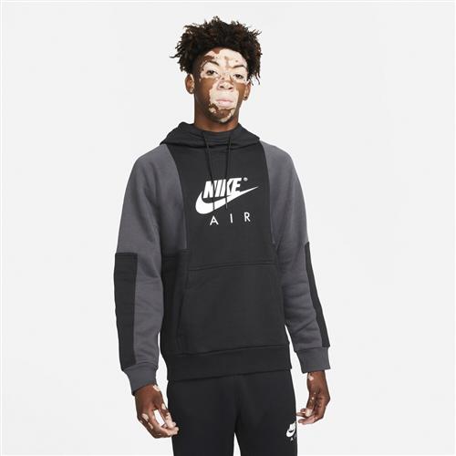 Se Nike Air Brushed Back Fleece Haettetroje L - Hættetrøjer hos Magasin ved Magasin