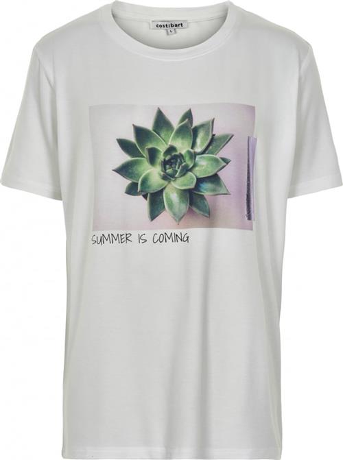 Costbart Misty SS TEE Str XL - Hvid Kortærmede T-shirts hos Magasin