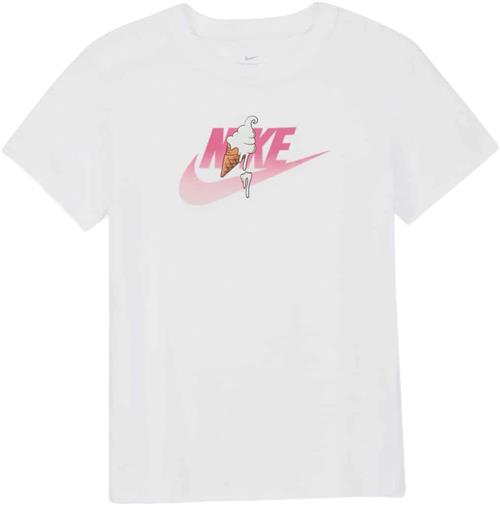 Nike Nike Sportswear BIG Kids' (GIR Str 128-137 / S - White Kortærmede T-shirts Bomuld hos Magasin