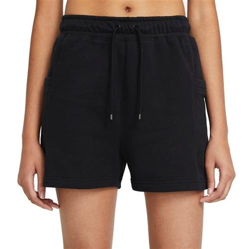 Nike Air Fleece Shorts Kvinde Black Sweatshorts Str L - Bomuld hos Magasin