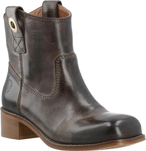 Se Cashott Casvilma Pull On Low Cut Boot Waxy Leather Kvinde Coffee Cowboy & Biker Str 40 - hos Magasin ved Magasin