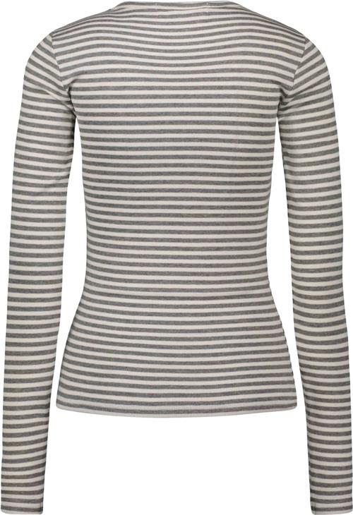 Se Sofie Schnoor Tshirt Long Sleeve Kvinde Grey Striped Langærmede T-shirts Str L - hos Magasin ved Magasin