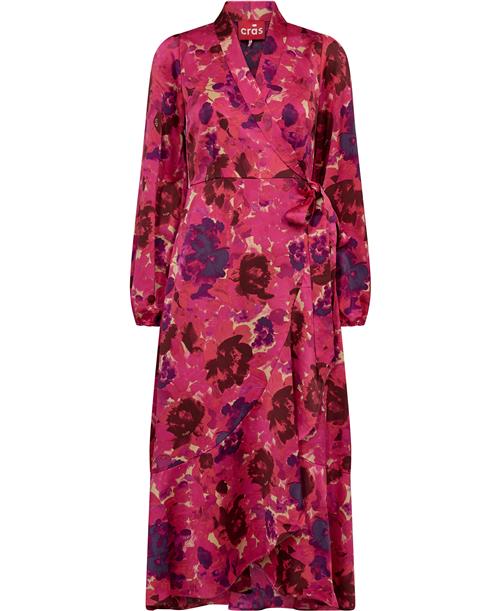 Cras Laracras Dress Kvinde Pink Garden Maxi Kjoler Str 40 - Polyester hos Magasin