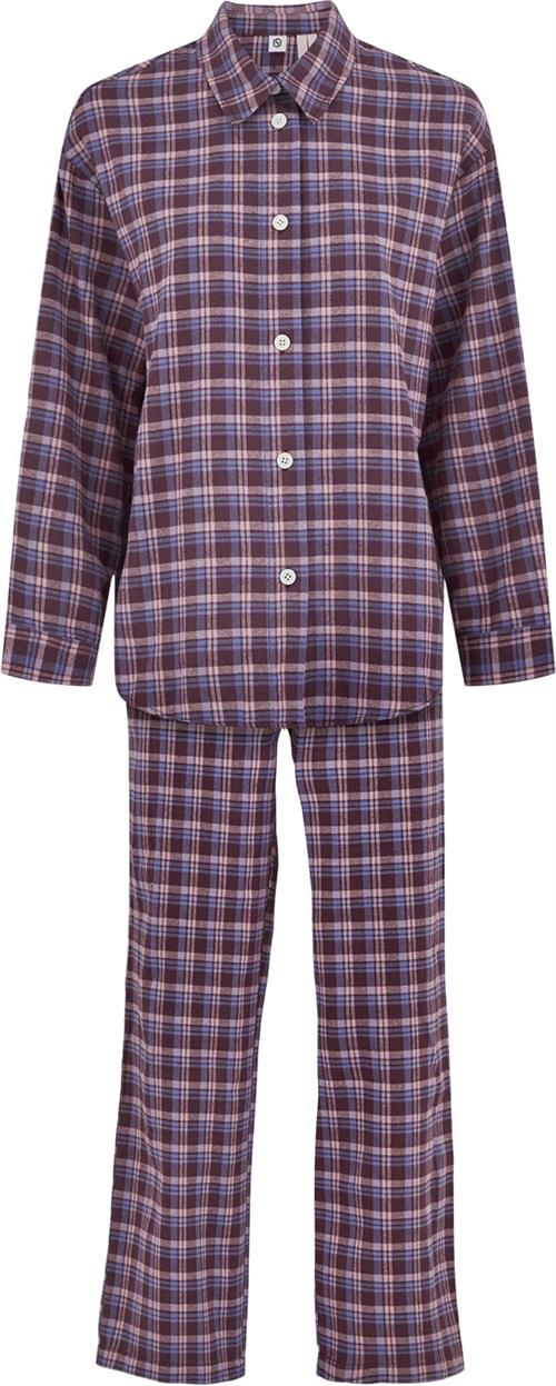 Se Becksöndergaard Flannel Pyjamas Set Pyjamassæt Str XL - hos Magasin ved Magasin