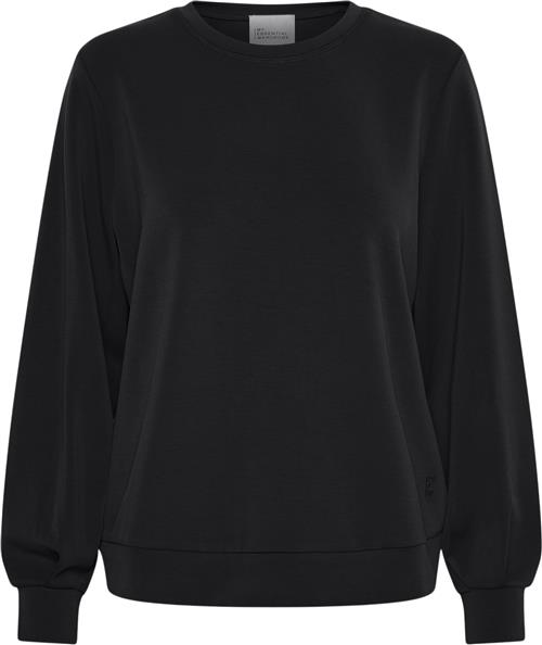 Se My Essential Wardrobe 23 THE Sweat Blouse Kvinde Black Sweatshirts Casual Fit Str M - hos Magasin ved Magasin