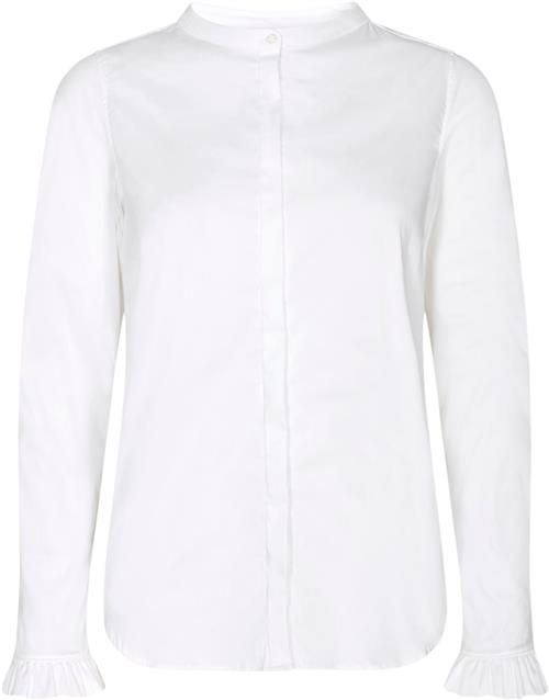 Mos Mosh Mattie Shirt Kvinde White Langærmede Skjorter Str XS - hos Magasin