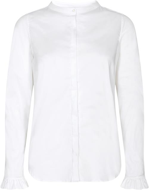 Mos Mosh Mattie Shirt Kvinde White Langærmede Skjorter Str XXL - hos Magasin