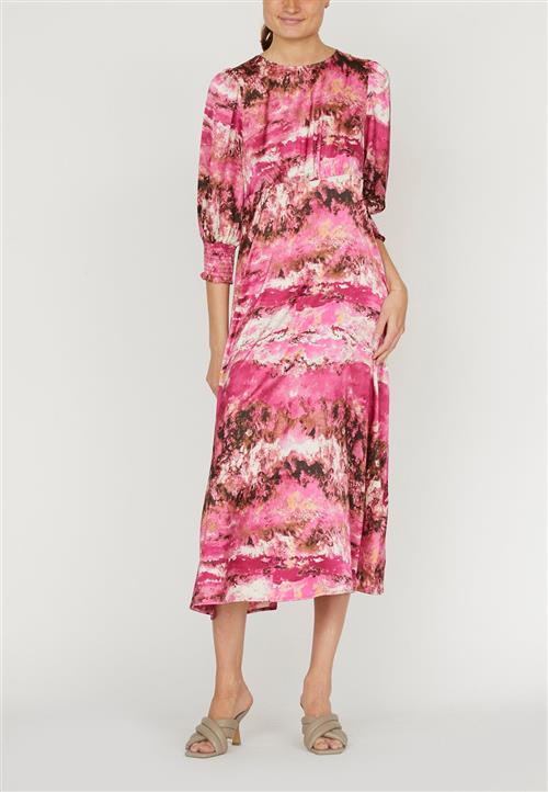 Love&Divine Love91416 Kvinde Pink Marble Midi Kjoler Str XL - hos Magasin