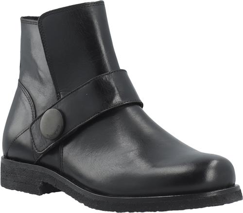 Cashott Casfreja Low Biker Boot Pull Up Leather Kvinde Black Cowboy & Biker Str 40 - hos Magasin