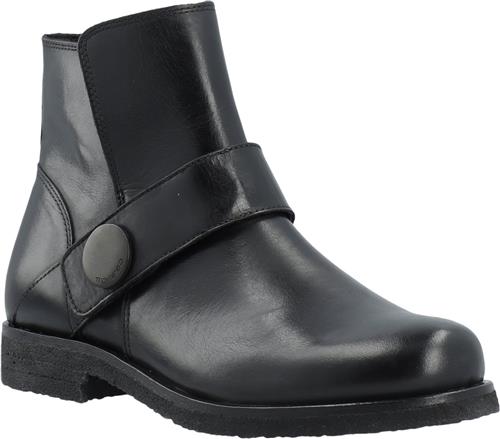 Cashott Casfreja Low Biker Boot Pull Up Leather Kvinde Black Cowboy & Biker Str 39 - hos Magasin