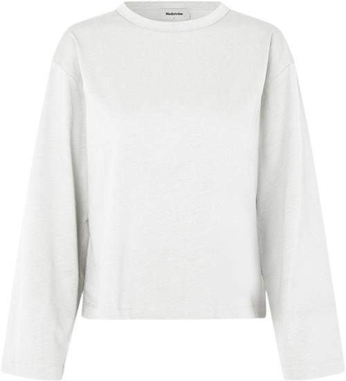 Modström Hellenmd LS Tshirt Kvinde Soft White Kortærmede T-shirts Str L - hos Magasin