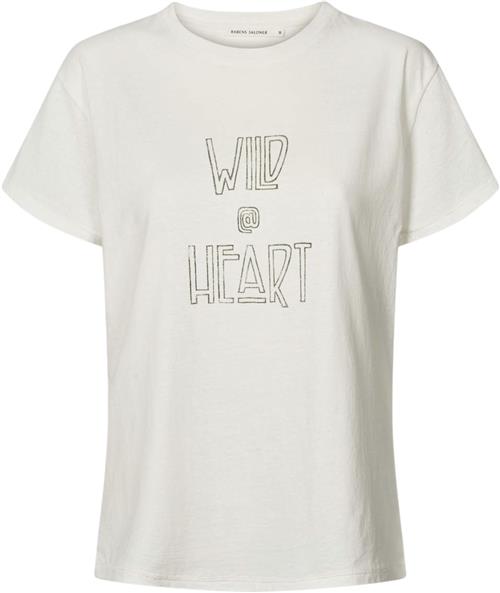 Se Rabens Saloner Wild @Heart Tshirt - Ambla Kvinde Chalk Kortærmede T-shirts Str M - hos Magasin ved Magasin