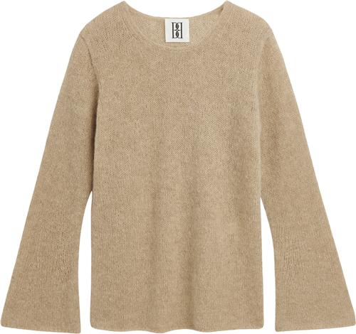 By Malene Birger Cyrema. Kvinde Twill Beige Sweaters Str S - Uld hos Magasin