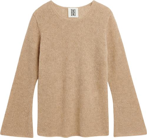 By Malene Birger Cyrema. Kvinde Twill Beige Sweaters Str M - Uld hos Magasin