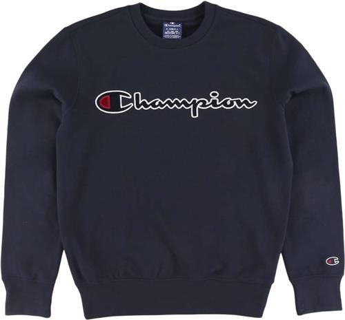 Champion Crewneck Sweatshirt Mand Blue Sweatshirts Str XS - Bomuld hos Magasin