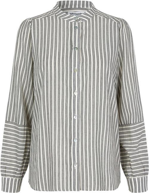 Se Lollys Laundry Linall Shirt LS Kvinde Stripe Langærmede Skjorter Str M - hos Magasin ved Magasin