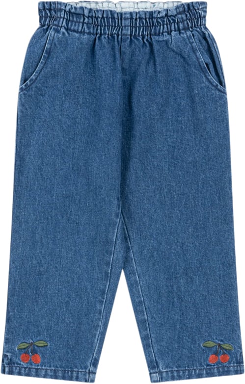 Konges Sløjd Magot Frill Pants Gots Str 18M - S15018 Jeans Bomuld hos Magasin