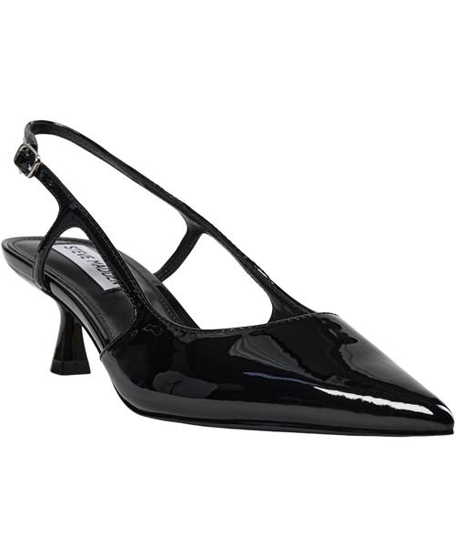 Steve Madden Legaci Slingback Kvinde Black Patent Slingbacks Str 42 - hos Magasin