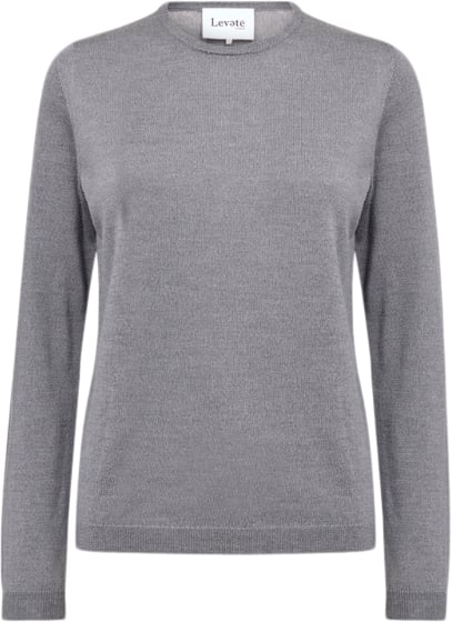 Levete room Lrismaila 2 Kvinde L9906 - Dark Grey Melange Sweaters Str L - hos Magasin