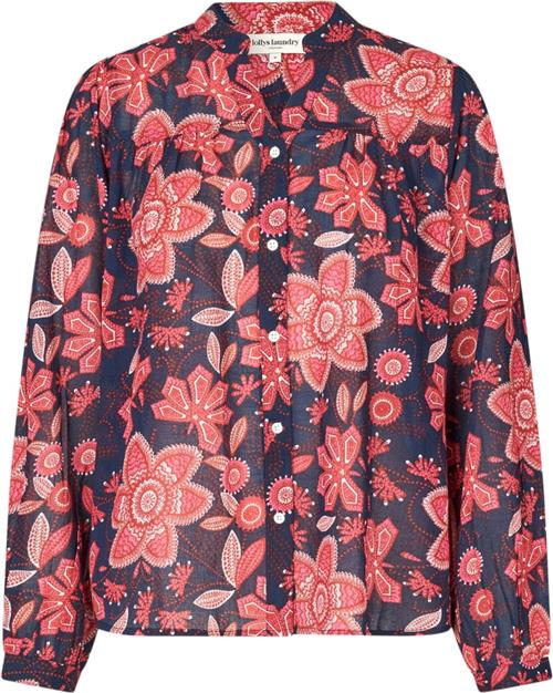 Lollys Laundry Elifll Shirt LS Kvinde Graphic Print Langærmede Bluser Str S - hos Magasin