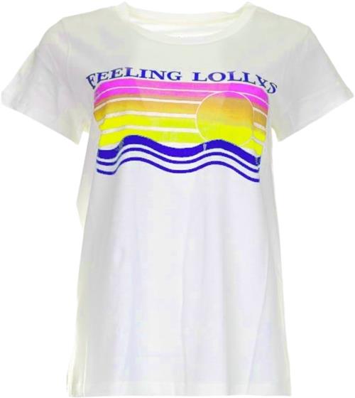 Se Lollys Laundry Romall Tee SS Kvinde White Kortærmede T-shirts Str S - hos Magasin ved Magasin