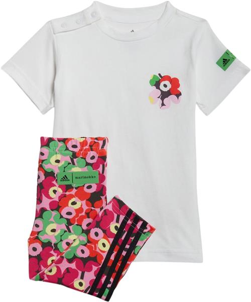 adidas Adidas x Marimekko Summer sæt, Tshirt + Leggings 98 - Træningssæt Bomuld hos Magasin