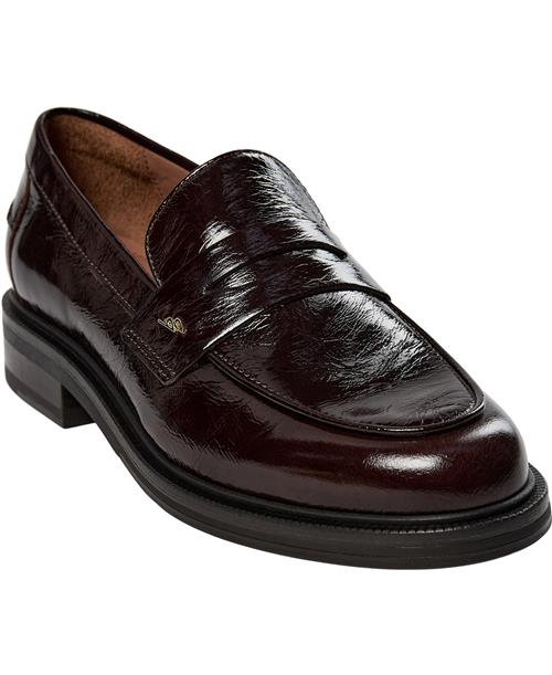 Billi Bi Sko A7010 Kvinde Mogano Naplack 265 Loafers Str 41 - hos Magasin