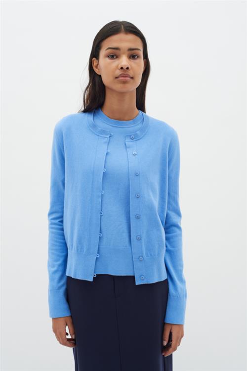 Se InWear Kellsieiw Cardigan Kvinde Crispy Blue Cardigans Str L - hos Magasin ved Magasin