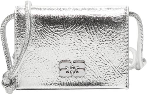 Ganni Ganni Bou Wallet On ap Metallic ONE SIZE - Punge hos Magasin