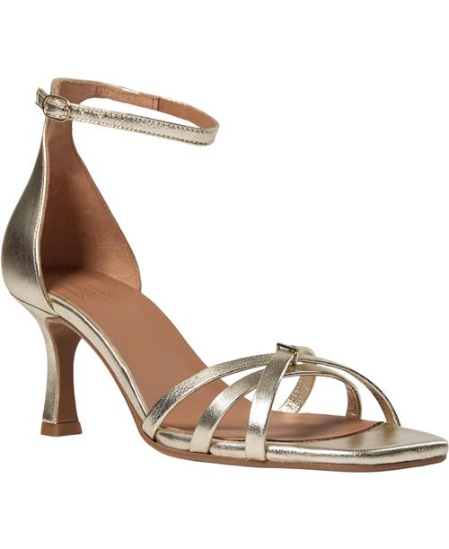 Billi Bi Sandal A6134 Kvinde Champagne Nappa 004 Højhælede Sandaler Str 38 - hos Magasin