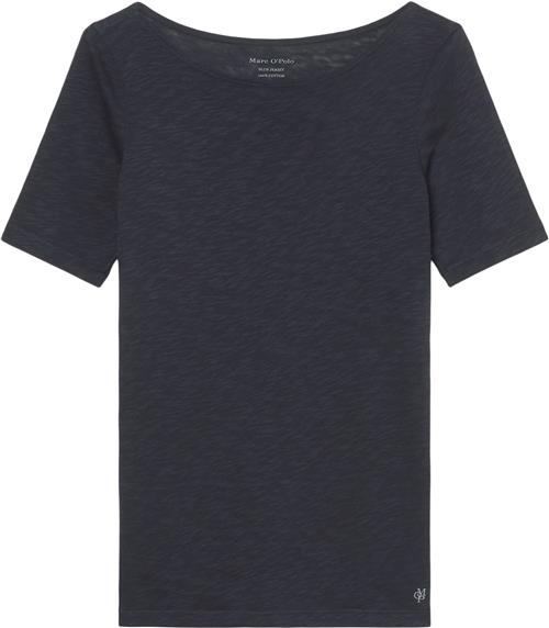 Marc O’Polo Tshirt, Short-sleeve, Boat-neck Kvinde Manic Midnight Kortærmede T-shirts Str S - hos Magasin