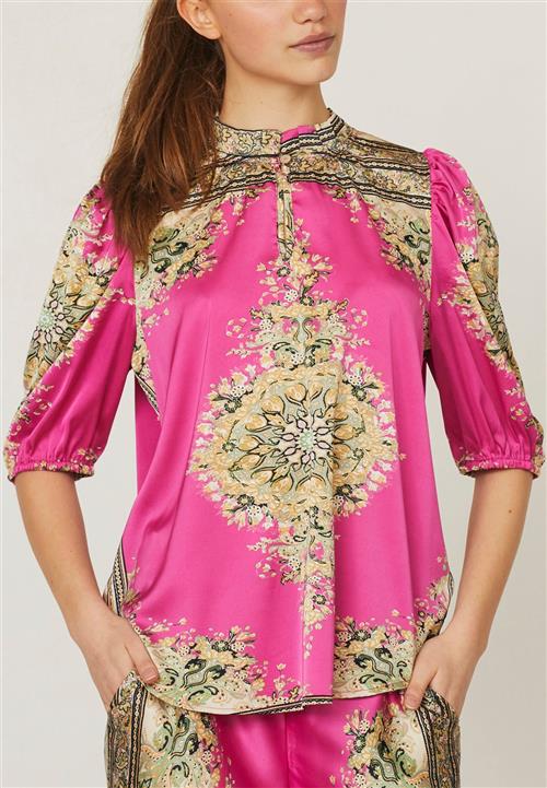 Se Love&Divine Love9108 Kvinde Pink Paisley Kortærmede Bluser Str S - hos Magasin ved Magasin