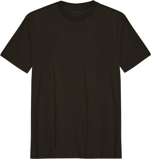 Se Knowledge Cotton Apparel Regular fit Basic tee Gots/vegan Mand Green Melange Kortærmede T-shirts Str M - Bomuld hos Magasin ved Magasin