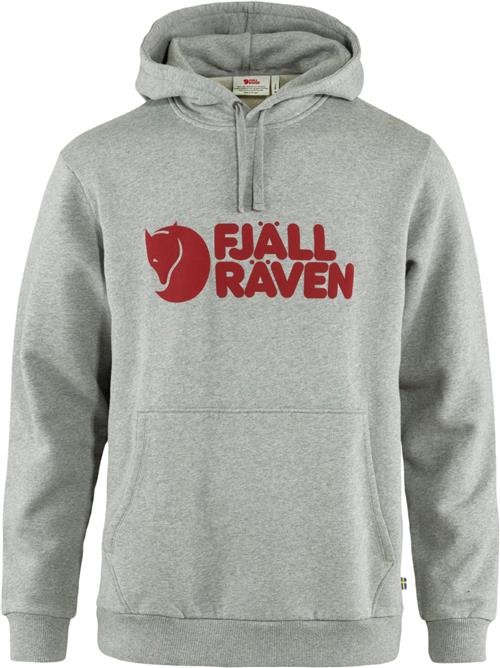 Fjällräven Fjällräven Logo Hoodie M Mand Grå Hoodies Str XL - Bomuld hos Magasin