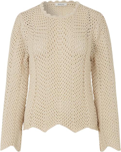 Modström Carymd Oneck Kvinde Summer Sand Sweaters Str XL - Bomuld hos Magasin