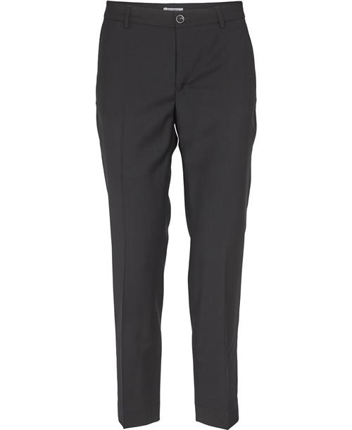 Filippa K Luisa Cropped Cool Wool Slacks Kvinde Black Bukser Med Lige Ben Str 40 - hos Magasin