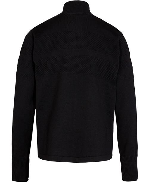 Mads Nørgaard - Copenhagen Wool Klemens Zip Knit Mand Sort Cardigans Str XL - Uld hos Magasin