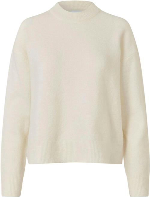 Se Samsøe Samsøe Anour on 7355 Kvinde Clear Cream Sweaters Str L - hos Magasin ved Magasin