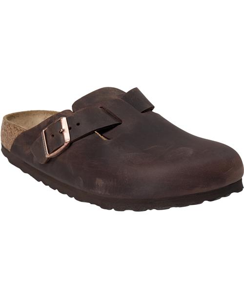 Se Birkenstock Boston Leoi Habana Kvinde Habana Flade Sandaler Str 40 - hos Magasin ved Magasin