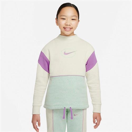 Nike Sportswear Fleece Mock Neck Sweatshirt 137-147 / M - Sweatshirts & Hættetrøjer hos Magasin