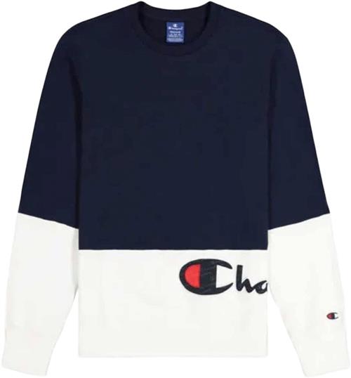 Champion Crewneck Sweatshirt Mand Blue Sweatshirts Str XS - Bomuld hos Magasin