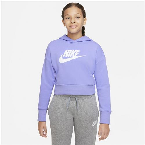 Se Nike Sportswear Club Cropped Haettetroje 158-170 / XL - Sweatshirts & Hættetrøjer hos Magasin ved Magasin