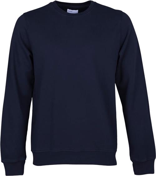 Colorful Standard Classic Organic Crew Mand Navy Blue Sweatshirts Str XS - Bomuld hos Magasin