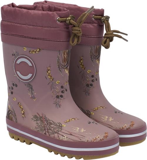 Se Mikk-Line Winter Wellies Rose Brown Gummistøvler Str 26 - Uld hos Magasin ved Magasin