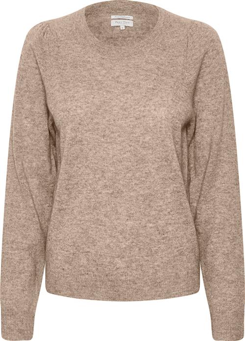 Part Two Evinapw PU 100 Cashmere Kvinde Light Camel Melange Sweaters Relaxed Fit Str XS Cashmere - hos Magasin